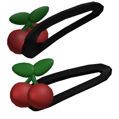 Hair Clip Cherry Red Clips Cutesy Head Jewelry Y2K