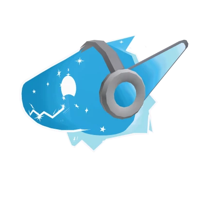 Space Synth Furry Mask (Blue) 