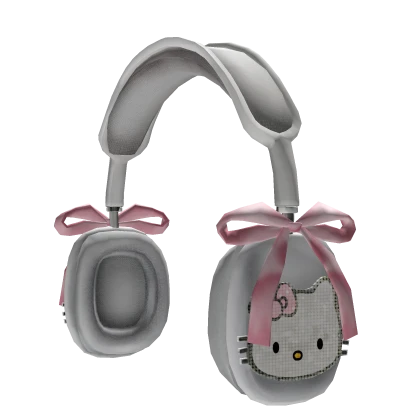Hello Kitty Cat Headphones w/ Pink Bow
