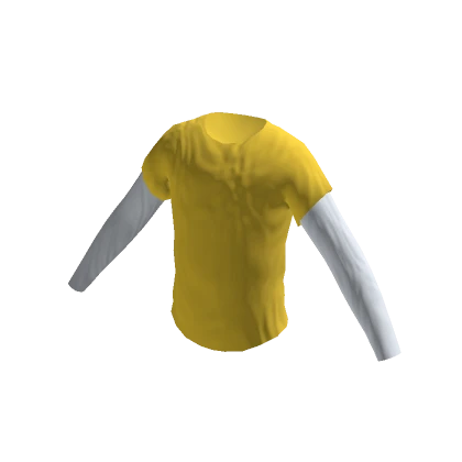 Wrinkled Long Sleeved T-Shirt (Yellow)