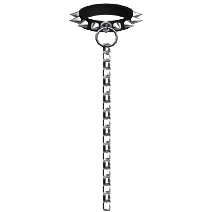 cute emo spiked choker with chain in 3.0