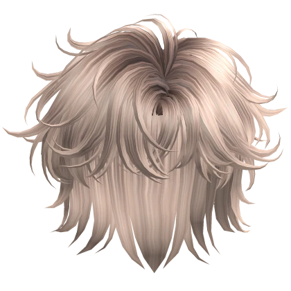 Platinum Blonde Modern Mullet Hair