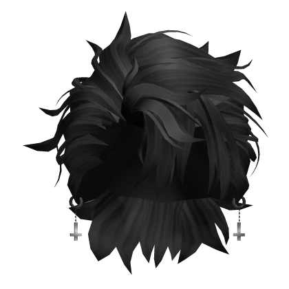 Anime Punk Messy Hair (Black)
