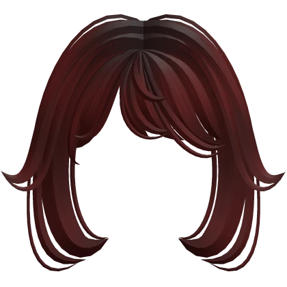 ♡ Cute Soft Fluffy Bangs (Dark Red)