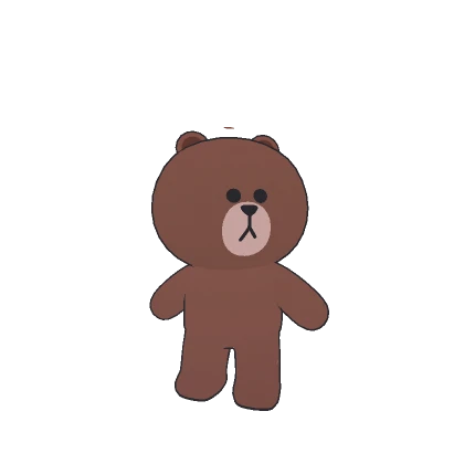 Brown Line Bear (2D)