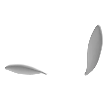 White Left Poch Puppy Dog Ears