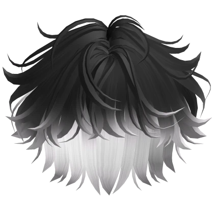 Cute Messy Boy Hair (Black And White)