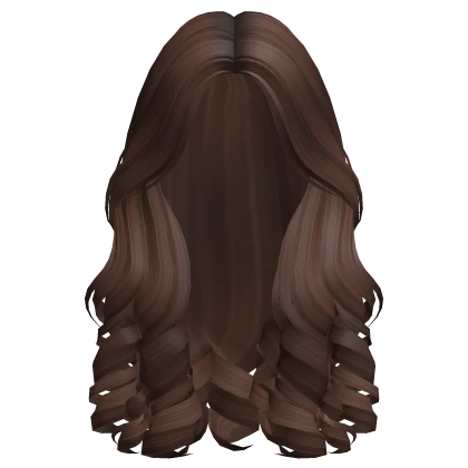 Preppy Parted Soft Curly Girl Hair (Brown)