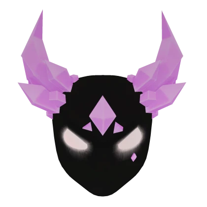 Glowing Mask of Pink Shards