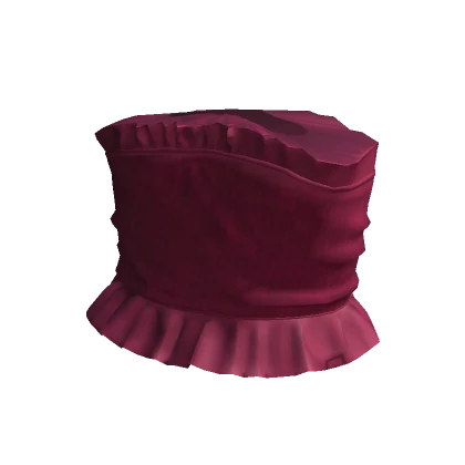 Maroon Ruffle top