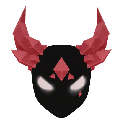 Glowing Mask of Red Shards