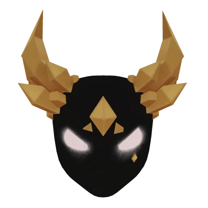 Glowing Mask of Gold Shards