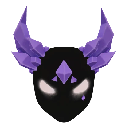 Glowing Mask of Purple Shards