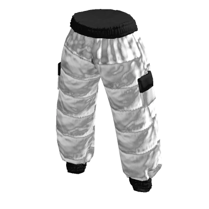 Black & White Cargo Joggers