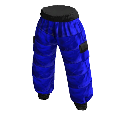 Black & Blue Cargo Joggers