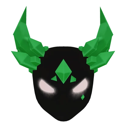 Glowing Mask of Green Shards