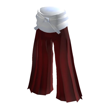 Samurai Pants(White and Red)