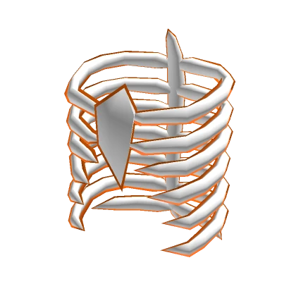 Light Orange Skeleton Ribcage