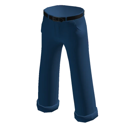 Blue Baggy Indie Trousers