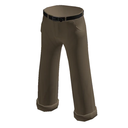 Dark Khaki Baggy Indie Trousers