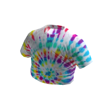 Splotched Tie Dye Crop Top