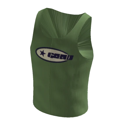 Green Y2K GLXW Logo Tank Top