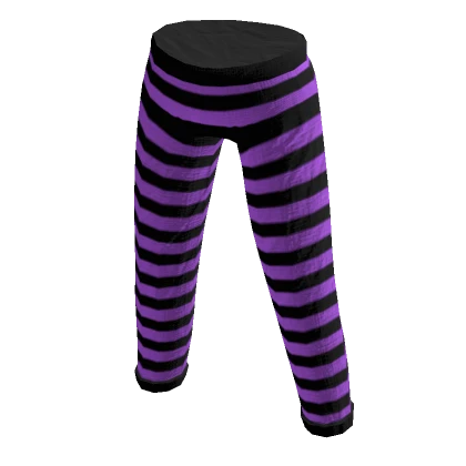 Purple and Black Striped Pajamas