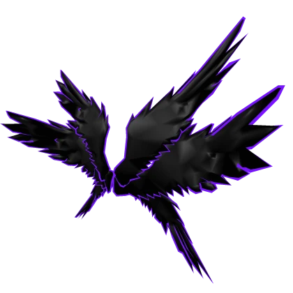 Dark Purple Angel Wings