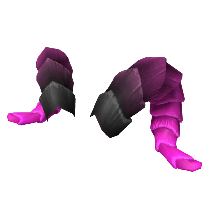 Pink Gradient Dragon Horns