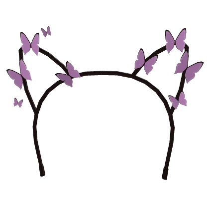 🦋 Pink Butterfly Cat Ear Headband 🦋