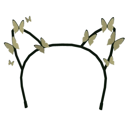 🦋 Yellow Butterfly Cat Ear Headband 🦋