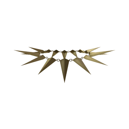 Gold Chain and Spike Necklace 1.0