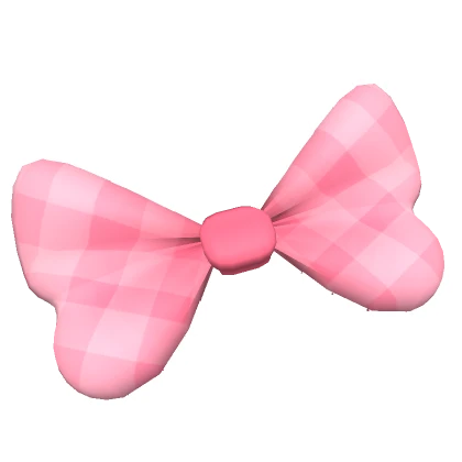 Pink Plaid Bow