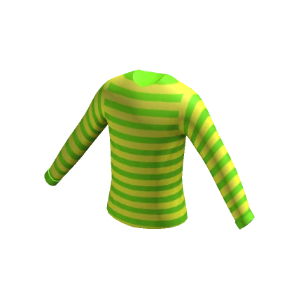 Green and Yellow Striped Shirt