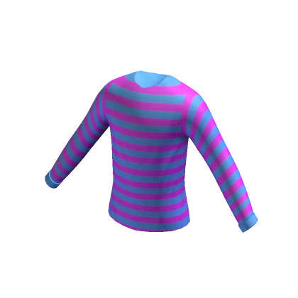 Purple and Blue Striped Shirt