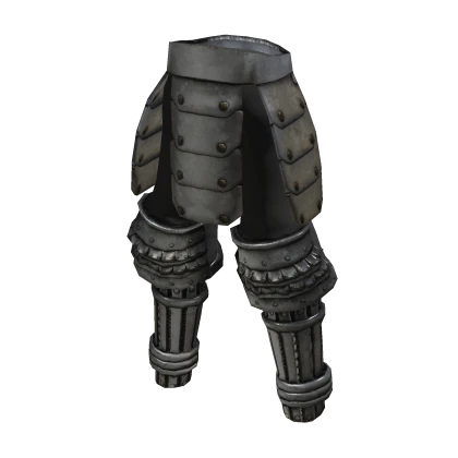 Samurai Armour Legs - Silver