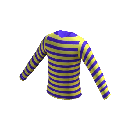 Blue and Yellow Striped Shirt