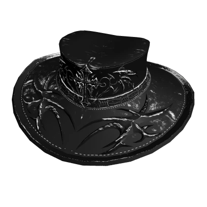 (⌛) Onyx Vampire Wrangler Hat