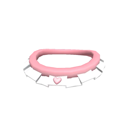 Ruffle Heart Choker Pink (3.0)