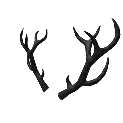 Black Sparkle Time Antlers