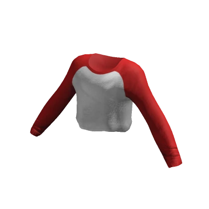 Red Baseball Crop Top