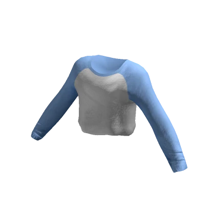 Blue Baseball Crop Top