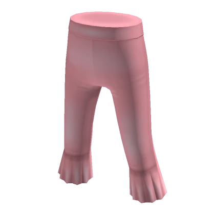 Highwaist Flare Capris - Pink