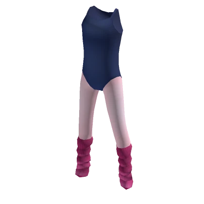 Ballet Leotard & Legwarmers - Navy