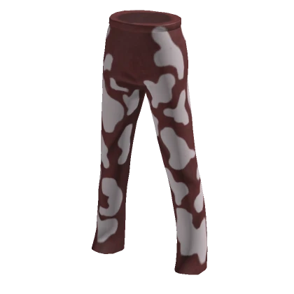 High Waist Brown Cow Print Jeans