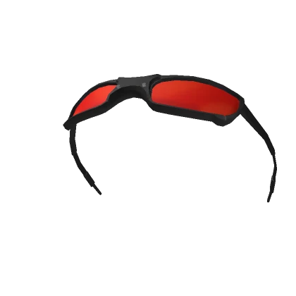 Red Agent Glasses on Head