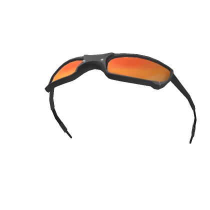 Orange Agent Glasses on Head