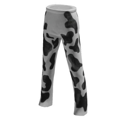 High Waist Cow Print Jeans