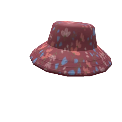 Patterned Hat - Pink Floral