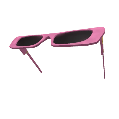 Pink RG Glasses on Head